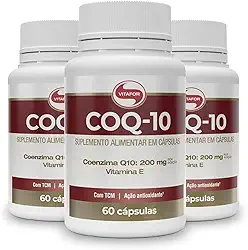 Kit 3 Coenzima Coq-10 Vitafor 60 cápsulas