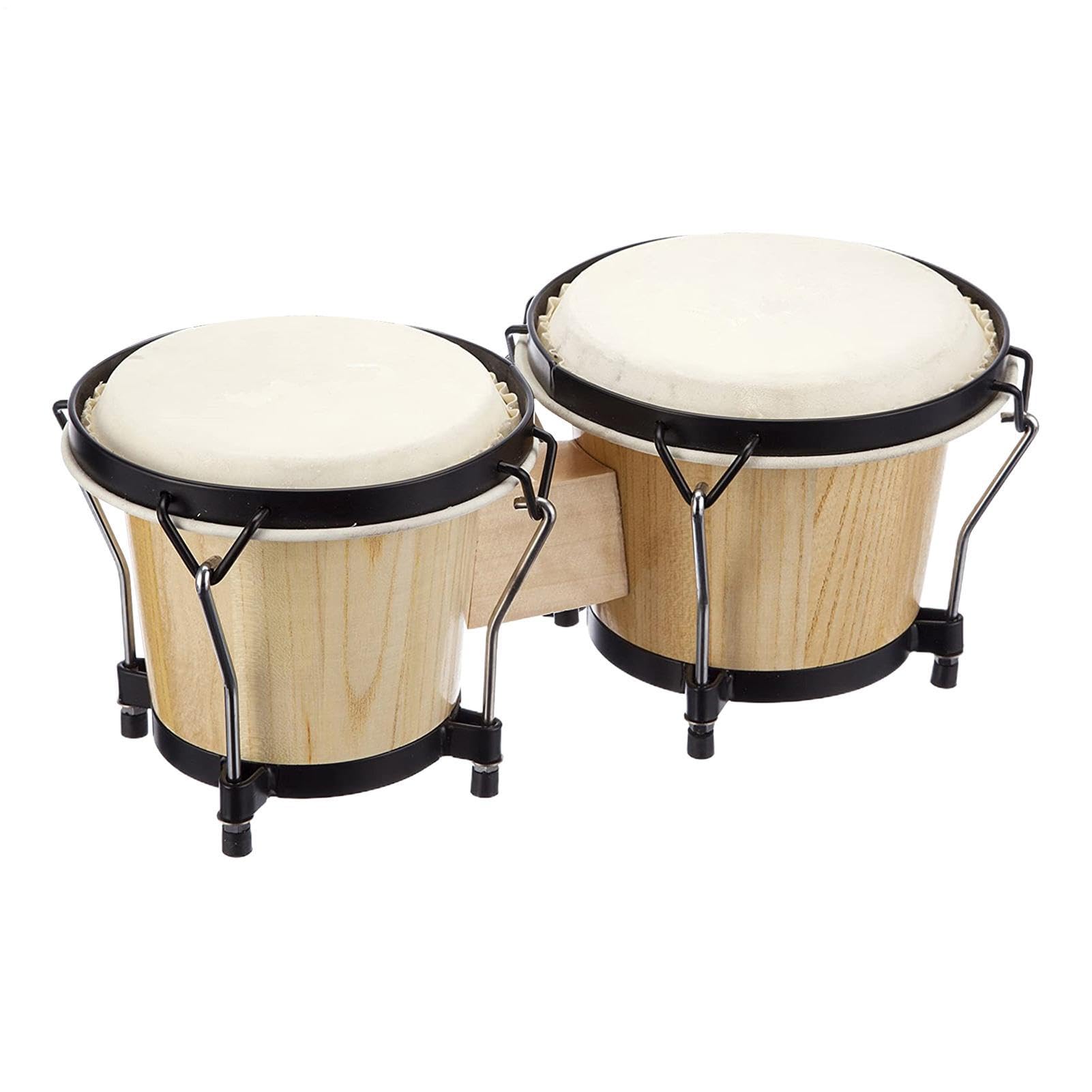 Bongó Tambor de Percusión Instrumento Musical Instrumento Musical de | Instrumento musical de percusión para principiantes Pequeño ligero portátil rítmico