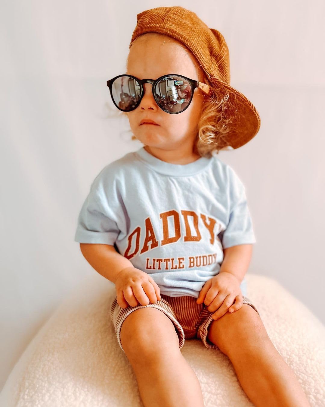 Kids Infant Toddler Baby Boy Summer Outfit Letter Printed Short Sleeve T-Shirt Tops and Solid Shorts Clothes 2PCS Set (Khaki, 18-24 Months)