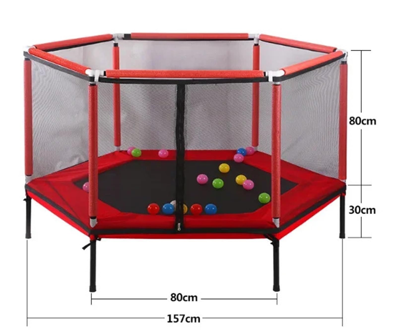 Indoor Outdoor 159cm Sd con Rete di Sicurezza per Bambini Divertimento e Sicuro Playtime Activi per Bambini