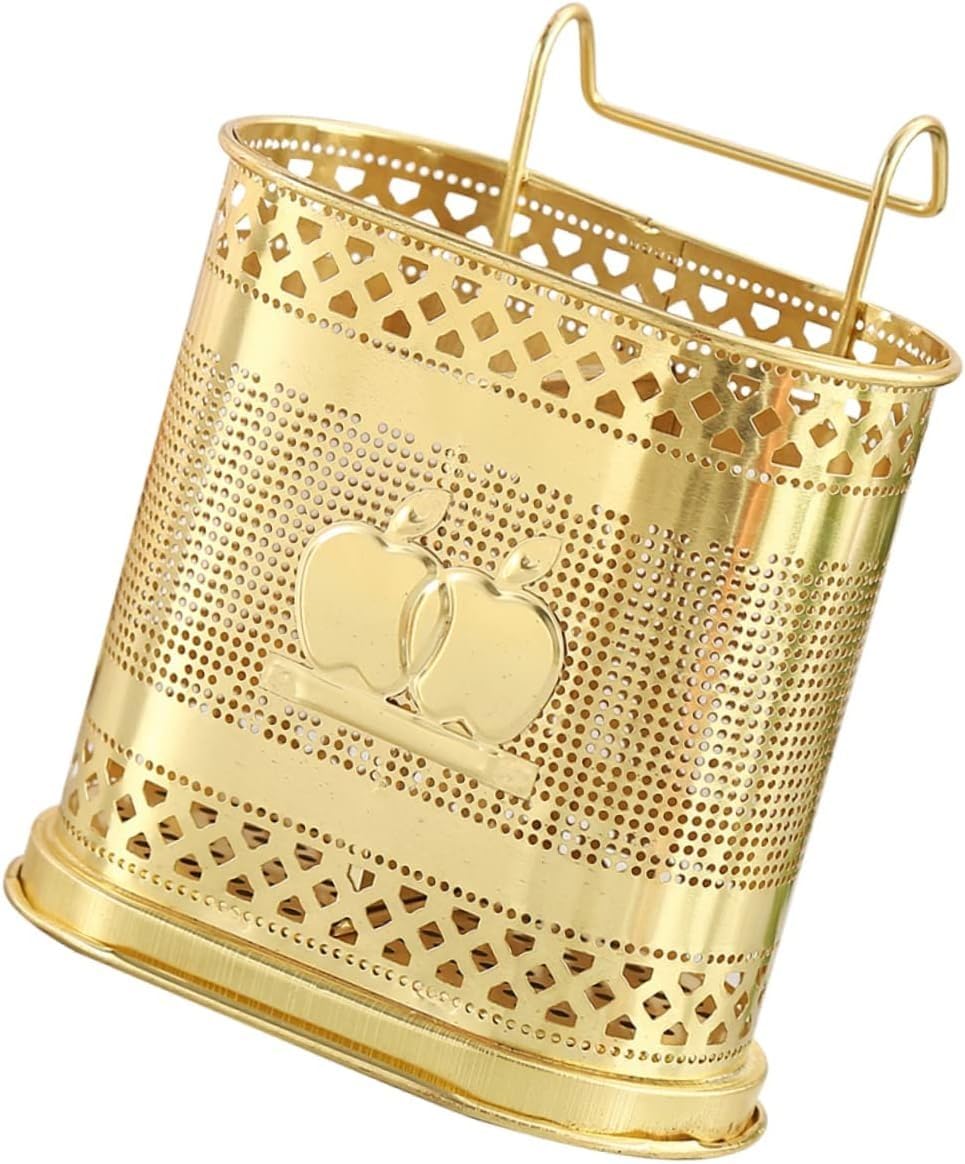 VIZORA Cutlery Stand | Storage holder | flatware holder | flatware kitchen utensil holder | Cutlery holder chopstick basket cutlery organizer tableware Stainless steel (Gold)