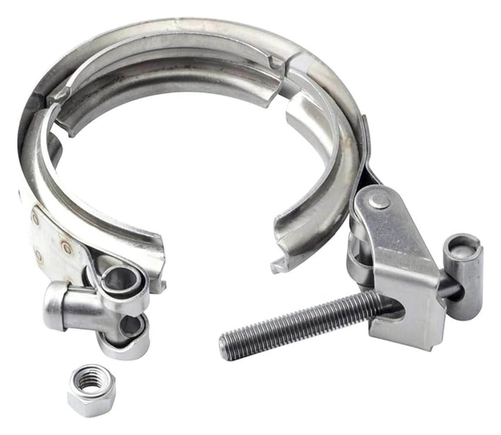 Zaciski wydechowe, zacisk V-Band ze stali nierdzewnej, zwalniacz V-Band do 304 1,5-6,0 cala, bez kołnierzy(6.0 Inch)