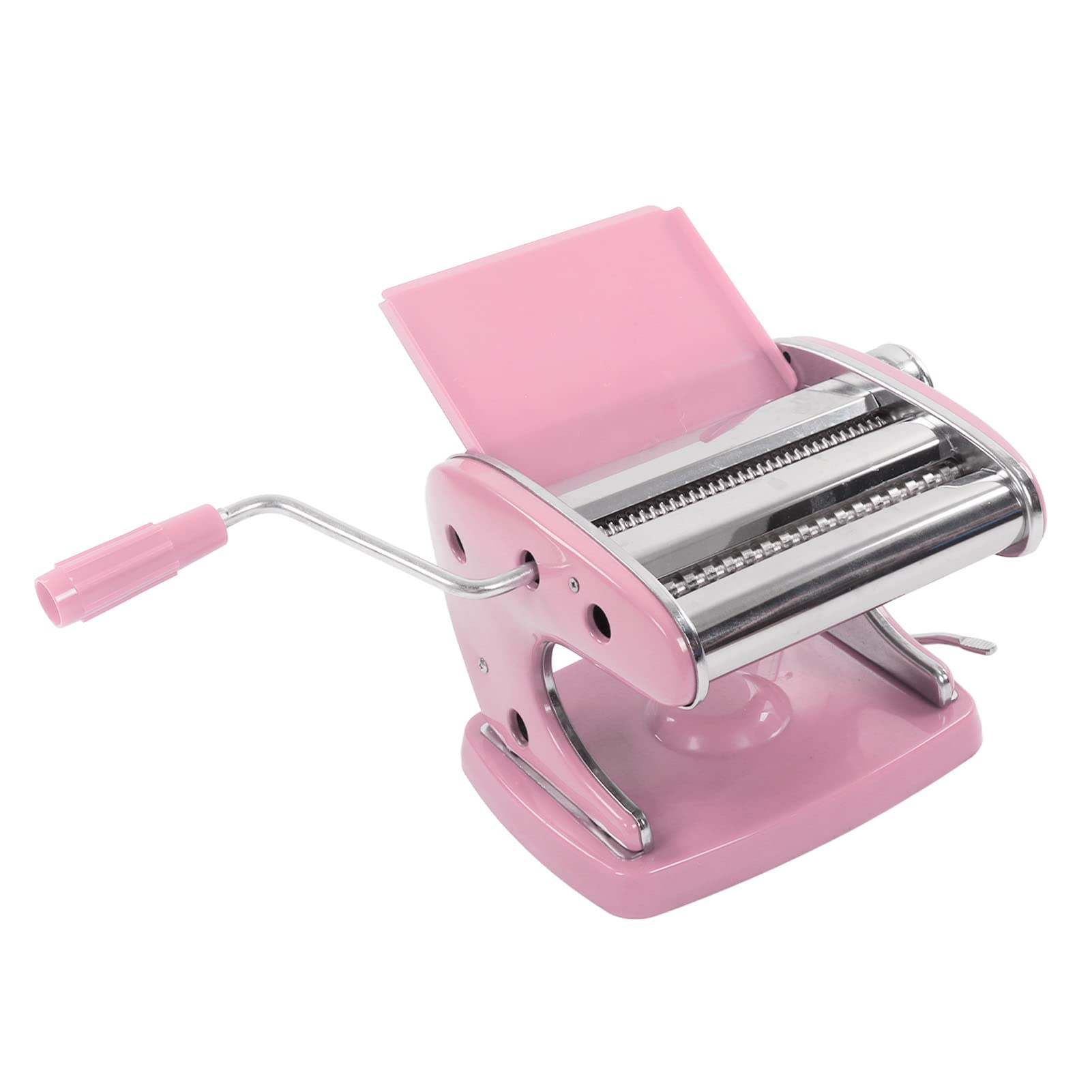 Ejoyous Nudelmaschine, Nudelmaschine aus Edelstahl, Manuelle Nudelpresse mit Saugfuß, Abgerundete Ecken, Einfache Reinigung, für Hausgemachte Pasta und Nudeln für Familien (Saugnapf 2 Messer)