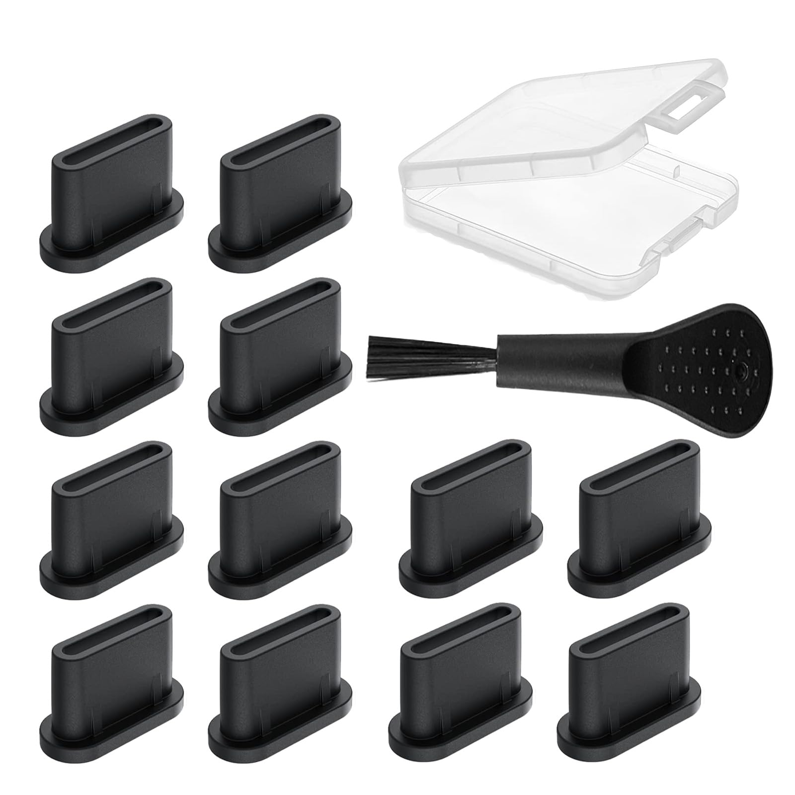 NEODTX USB C Staubschutz Stöpsel 12 Pcs SilikonhüLle USB 3.1 Typ C Port Für Meiste Typ-C Handy Tablet Zubehör iPhone 15 16 pro max Google Samsung Galaxy Xiaomi Redmi XPLORA Motorola USB C Schutzkappe