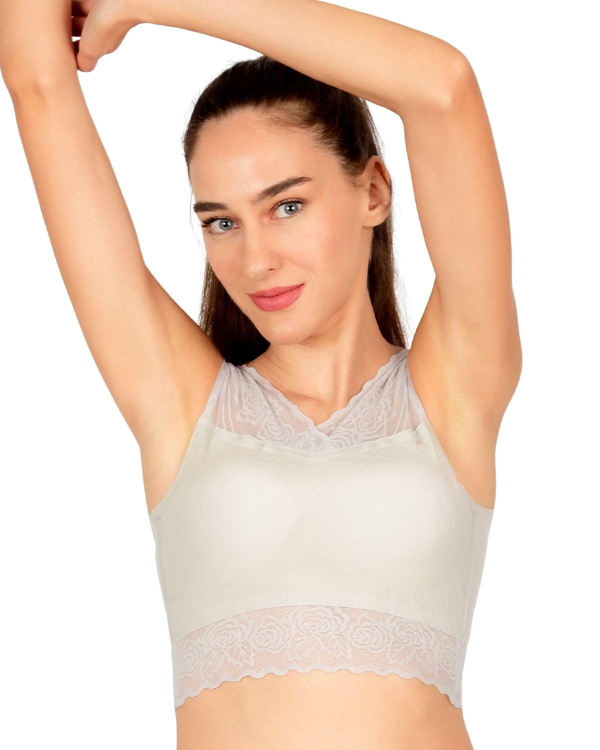 Soft & Seamless Tencel Fabric Wirefree Lightly Padded Bralette Bra for Women (Size:28 to 34)