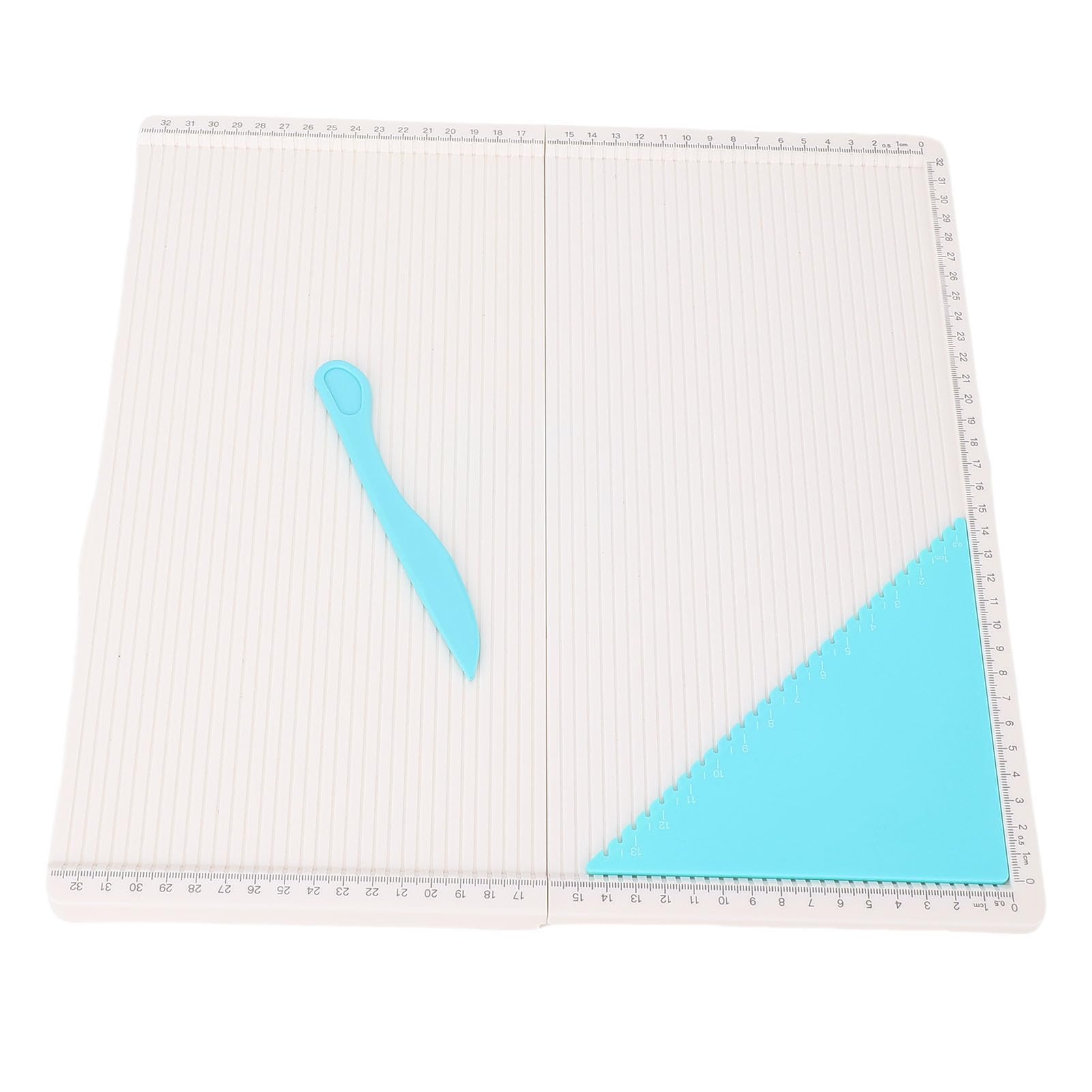 Tabellone di punteggio pieghevole con strumento triangolare Piastra di punteggio 320x320mm per realizzare buste di carte artigianato con carta fotografica