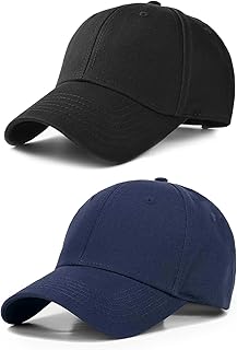 Sponsored You’re seeing this ad based on the product’s relevance to your search query.Learn more about this advertisement SEFIRST Pack of 2 Baseball Cap for Men and Women, Baseball Cap, Sun Hat, Baseball Cap, Cotton Cape, Adjustable, Hat for Outdoor Running, Leisure, Washable, Unisex, One Size (Black, Blue)