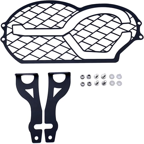 Vista 5 de Motorcycle Headlight Guard Protector Transparent Len Cover for BMW R1200GS R 1200 GS R 1200GS Adv R1200 GS R1250GS (Color : Black)