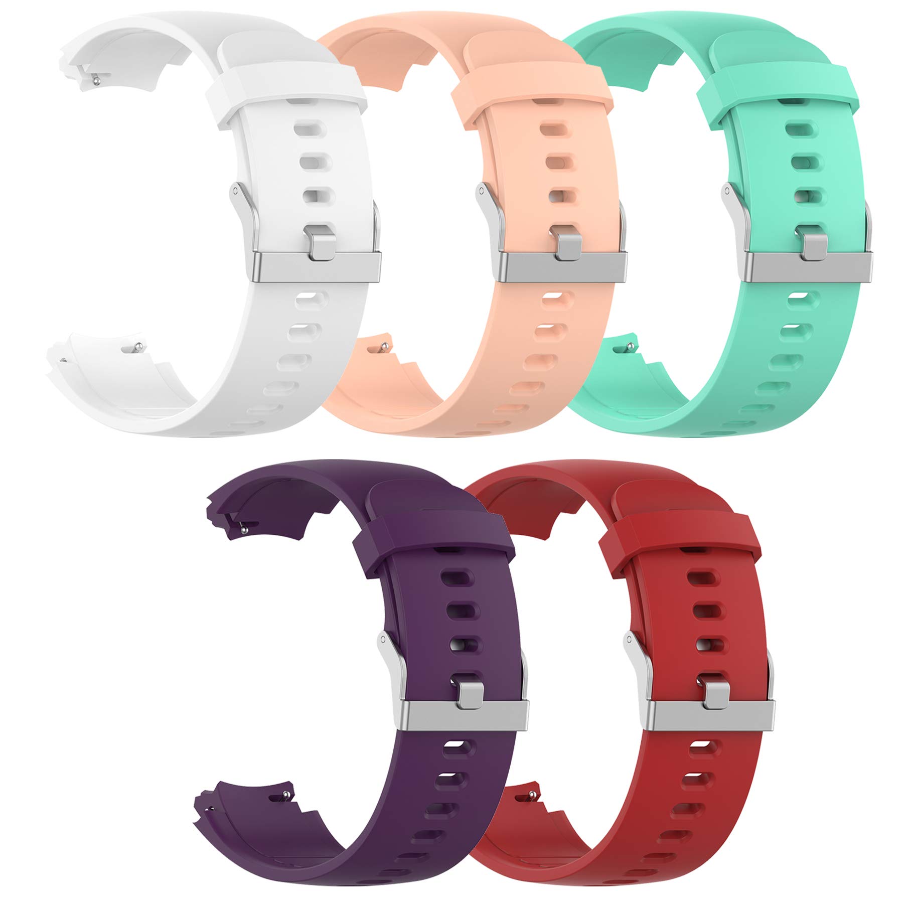 QGHXO Band for Amazfit Verge, Soft Silicone Replacement Band for Amazfit Verge lite Smartwatch (No Tracker, Replacement Bands Only)