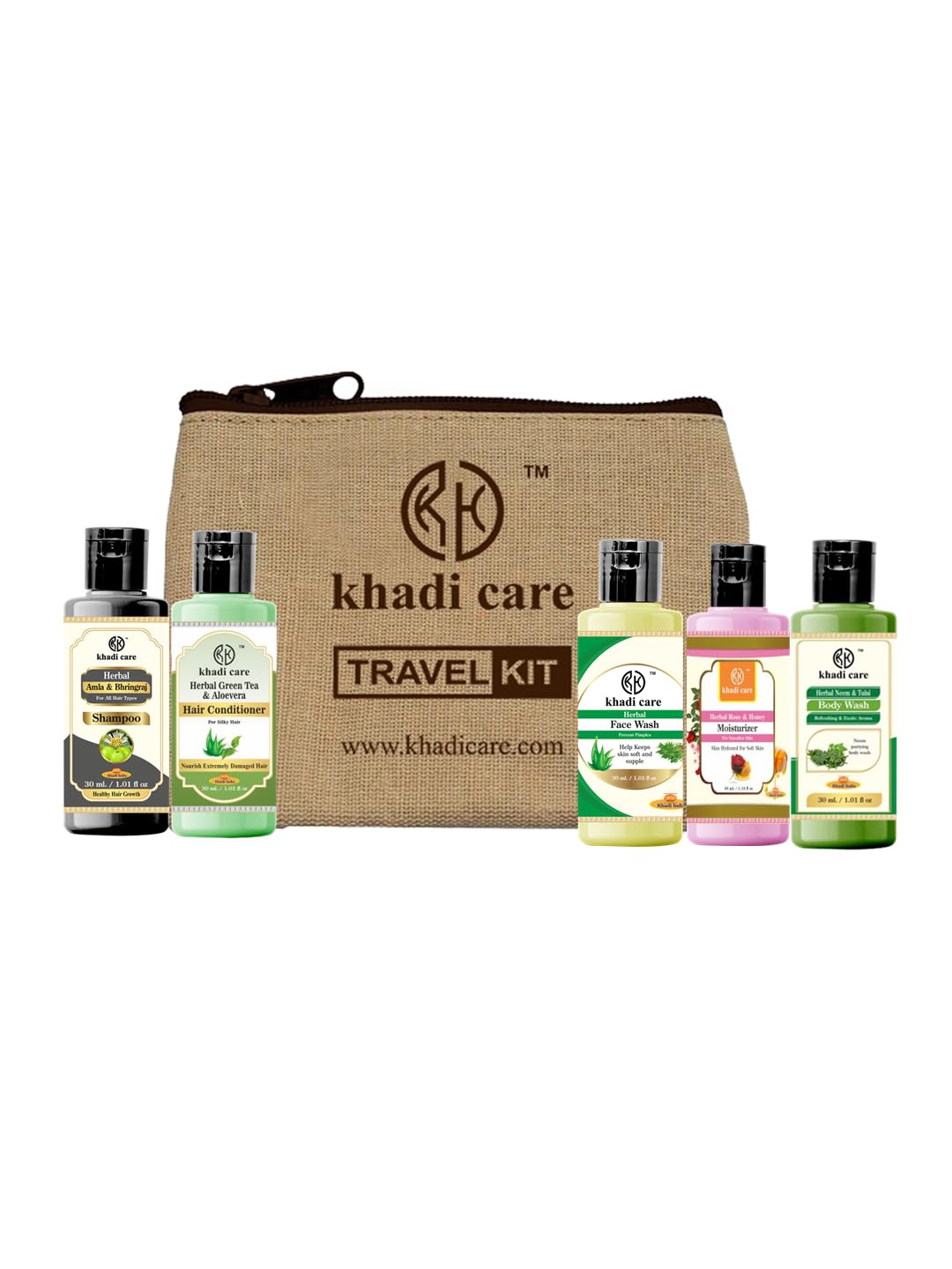 Herbal Grooming Travel Kit | Hair & Skincare Essentials | Travel-Friendly & Suitable for All-image-12