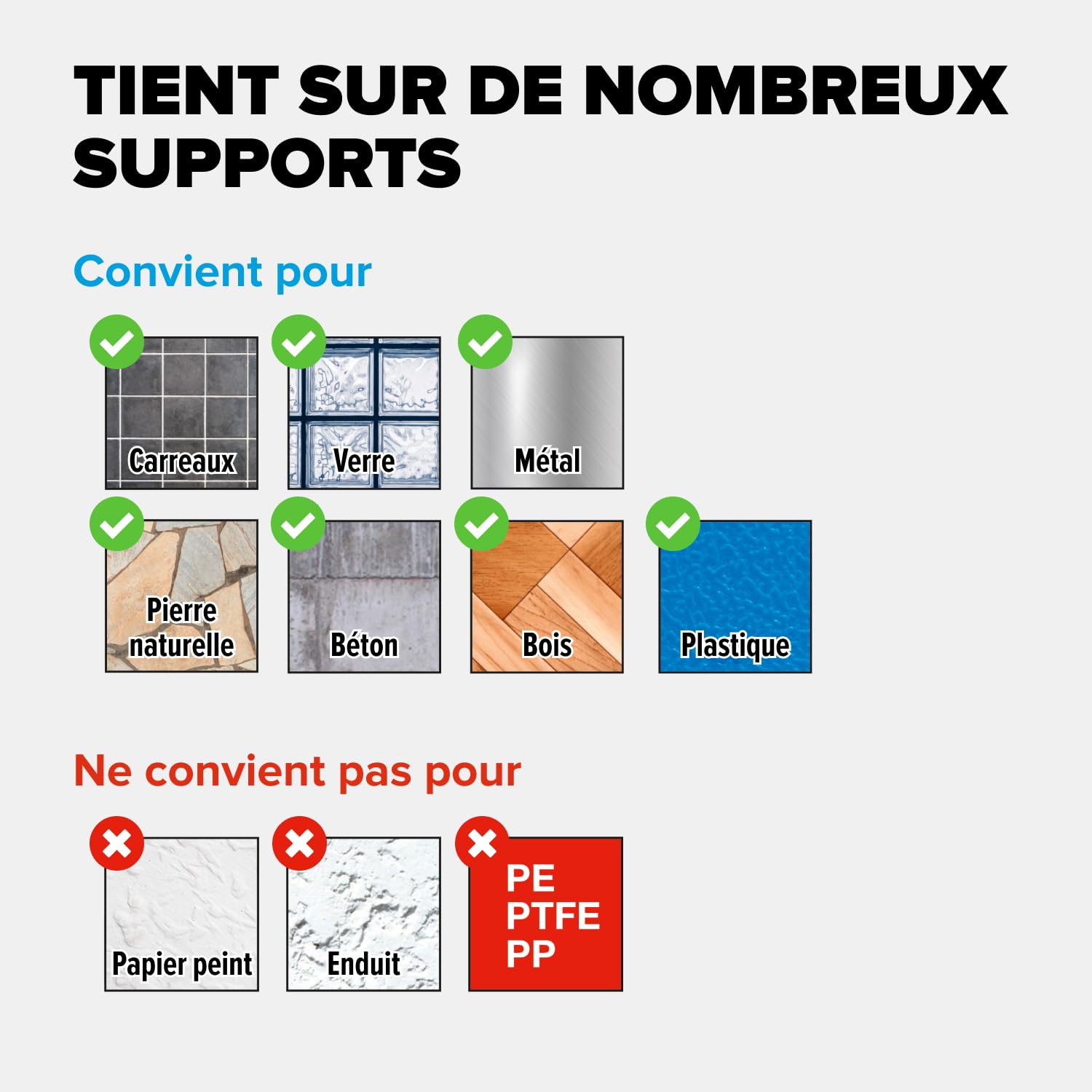 Tesa Rangement de Cuisine Combiné M - Barre de Crédence Autocollante avec Pot à Herbes, 2 Étagères, Porte-Ustensiles, Barre à Crochets Comprenant 3 Crochets - Montage sans Perçage - Bambou/Blanc
