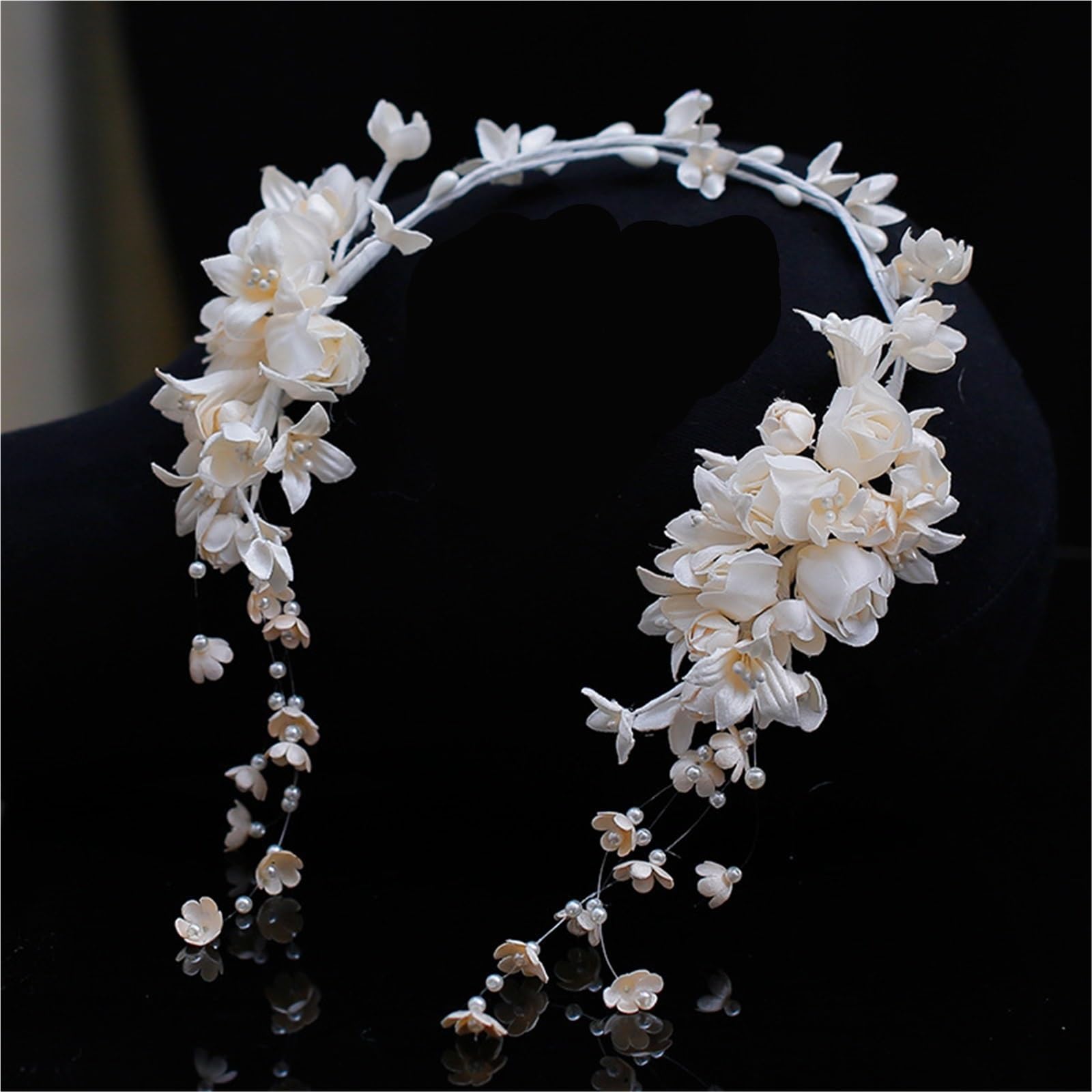 Korean-style Bride Flower Tassel Hair Hoop Garland Beautiful Versatile Studio Photo Wedding Accessories