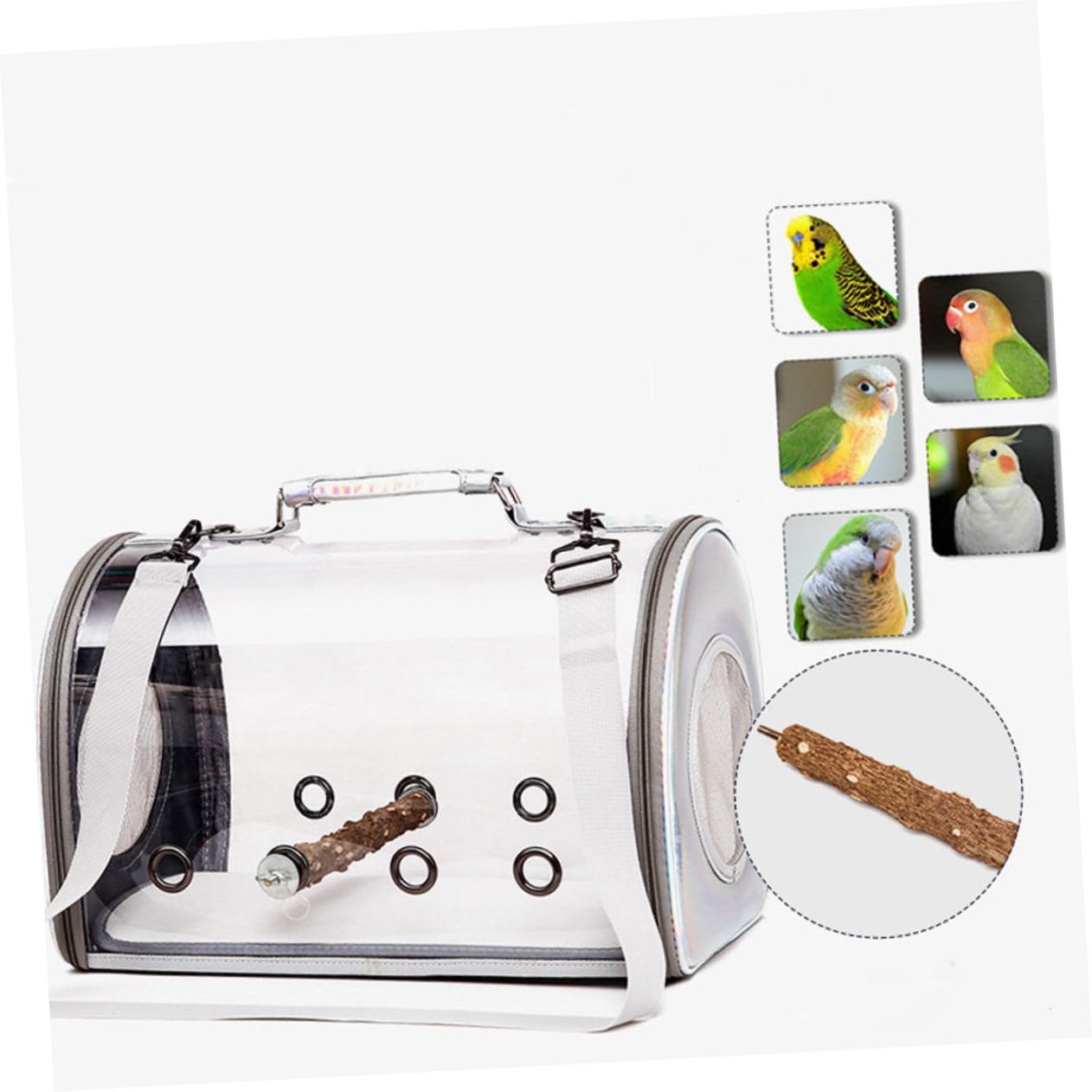 Mipcase Parrot Carrier Portable Outdoor Birds Carrying Bag Breathable Pet Supplies