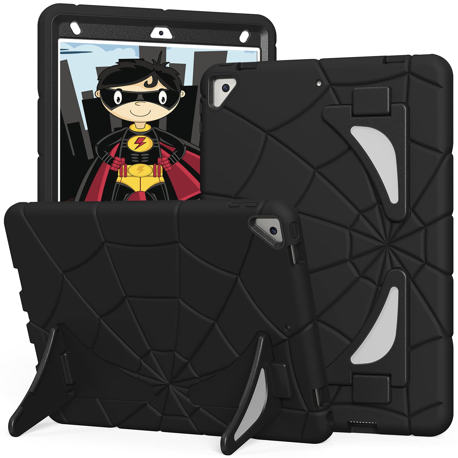iPad 9.7 Inch Case 2018/2017 6th/5th Generation Rugged Shockproof Heavy Duty Protective Case with Kickstand for Kids