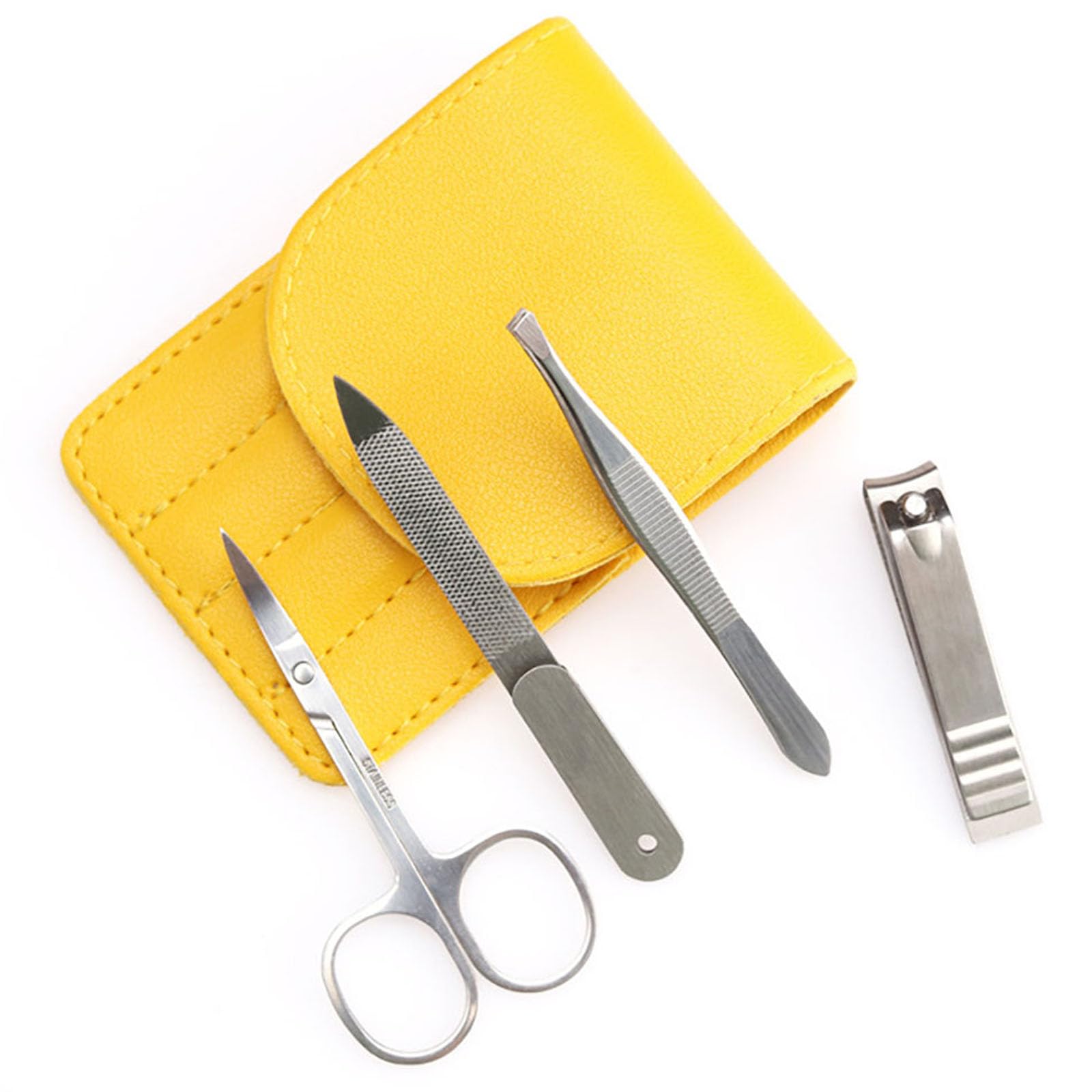 HREDZEO Stainless Steel Nail Clippers Set,4 PCS Nail Clippers Set Manicure Pedicure Set Manicure Set for Women Travel Nail Clipper Set Mens Manicure Set for Men Women