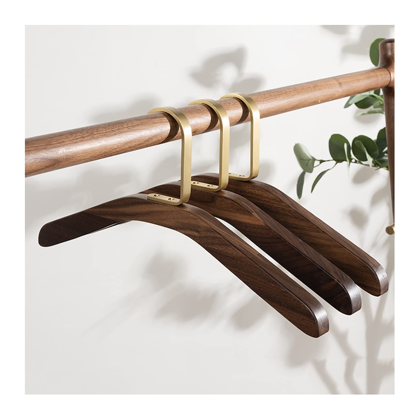 TXGJWRA Coat Hanger Wooden Hangers 3 Pack Wooden Clothes Hanger Wooden Hanger Smooth Finish Wood Hangers Wooden Hangers for Clothes Suit Clothes Hanger,A
