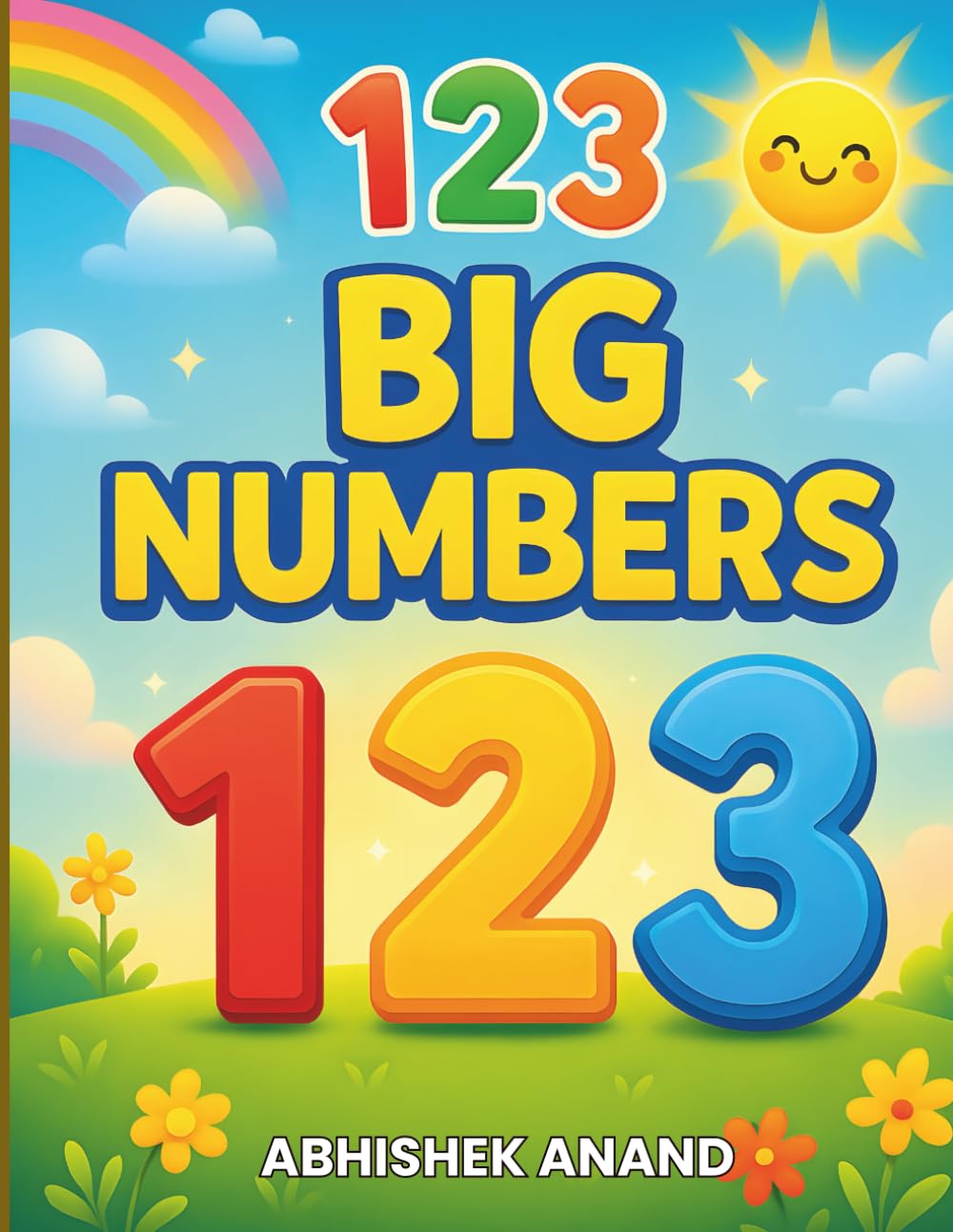 123 Big Numbers (Coloring Books For Kids)