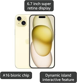Amazon.com: Apple iPhone 15 Plus, 128GB, Yellow - AT&T (Renewed Amazon.com: Apple iPhone 15 Plus, 128GB, Yellow - AT&T (Renewed