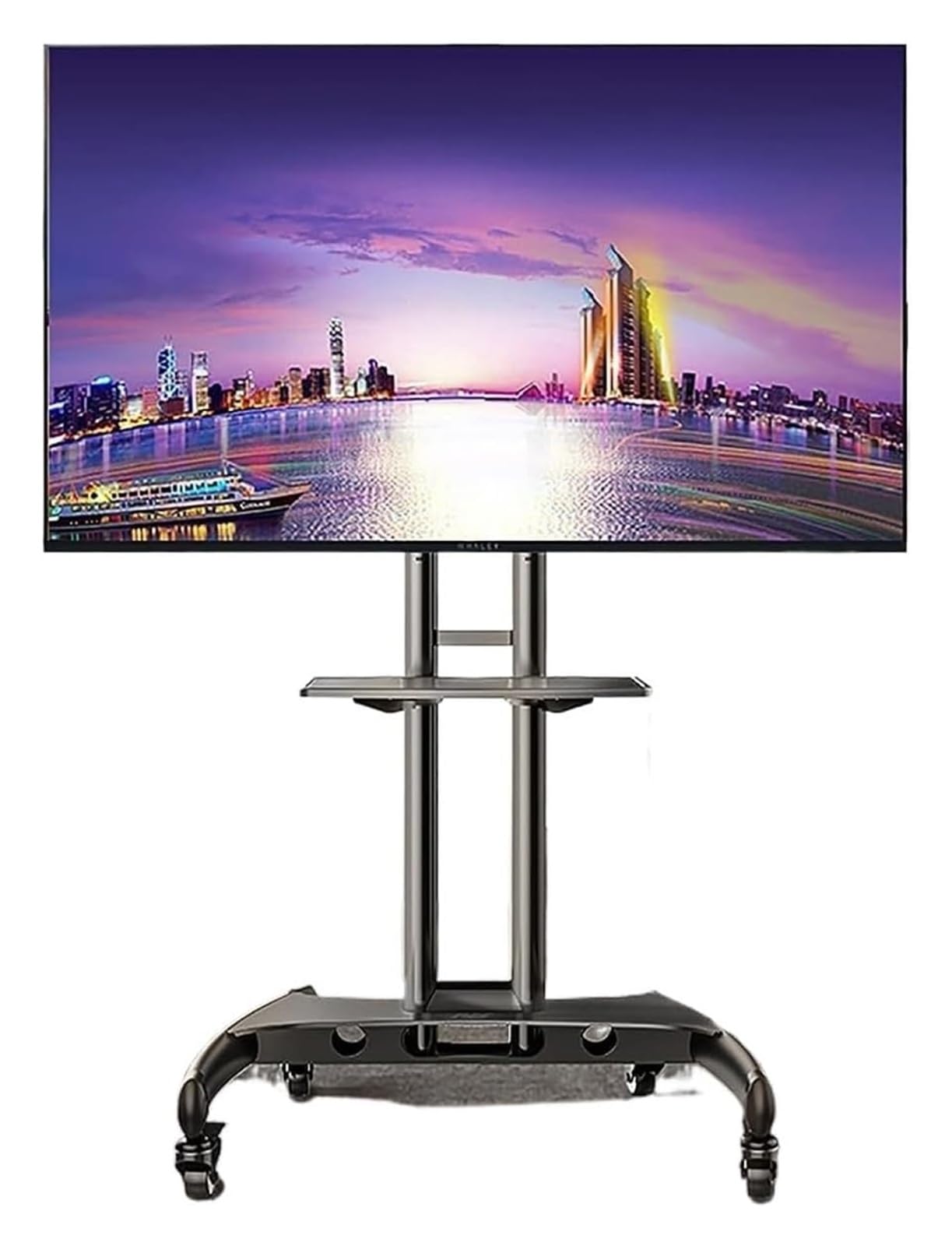 DFGHNBVC Mobile Tv Stand On Wheels, Rolling Tv Cart, Tv Universal Bracket, Mobile Tv Cart, Integrated Monitor Hanger