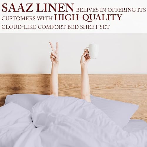 Miniatura 6 de Juego de sábanas de 1000 hilos tamaño Queen, 100% algodón egipcio, colección de lujo de hotel, se adapta a bolsillos de hasta 16 pulgadas de