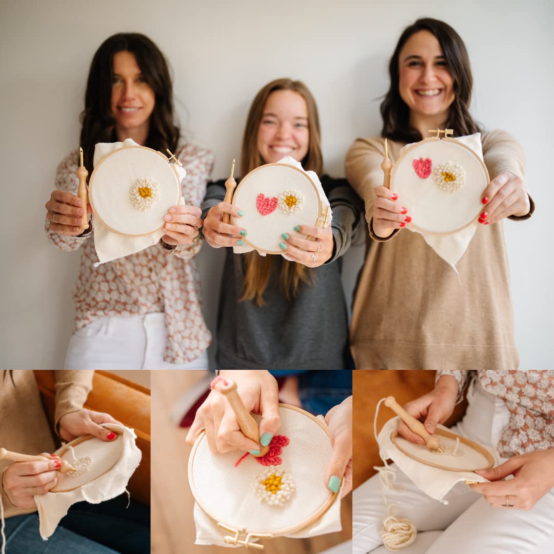 Punch Needle Kit for Beginners Includes Punch Needle, Monks Cloth, no