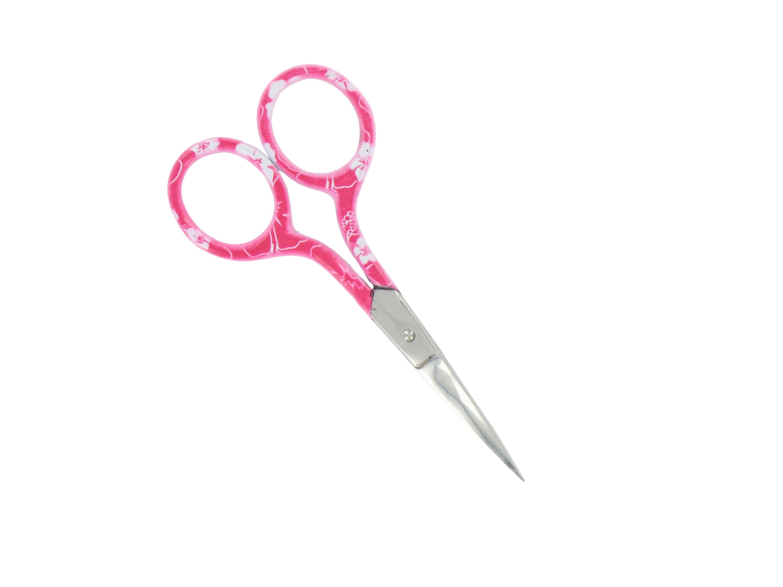 Babiface Professionale Eyebrow, Cuticle,Nail Scissors/Elegant Handles, 9 CM - Pink Flower