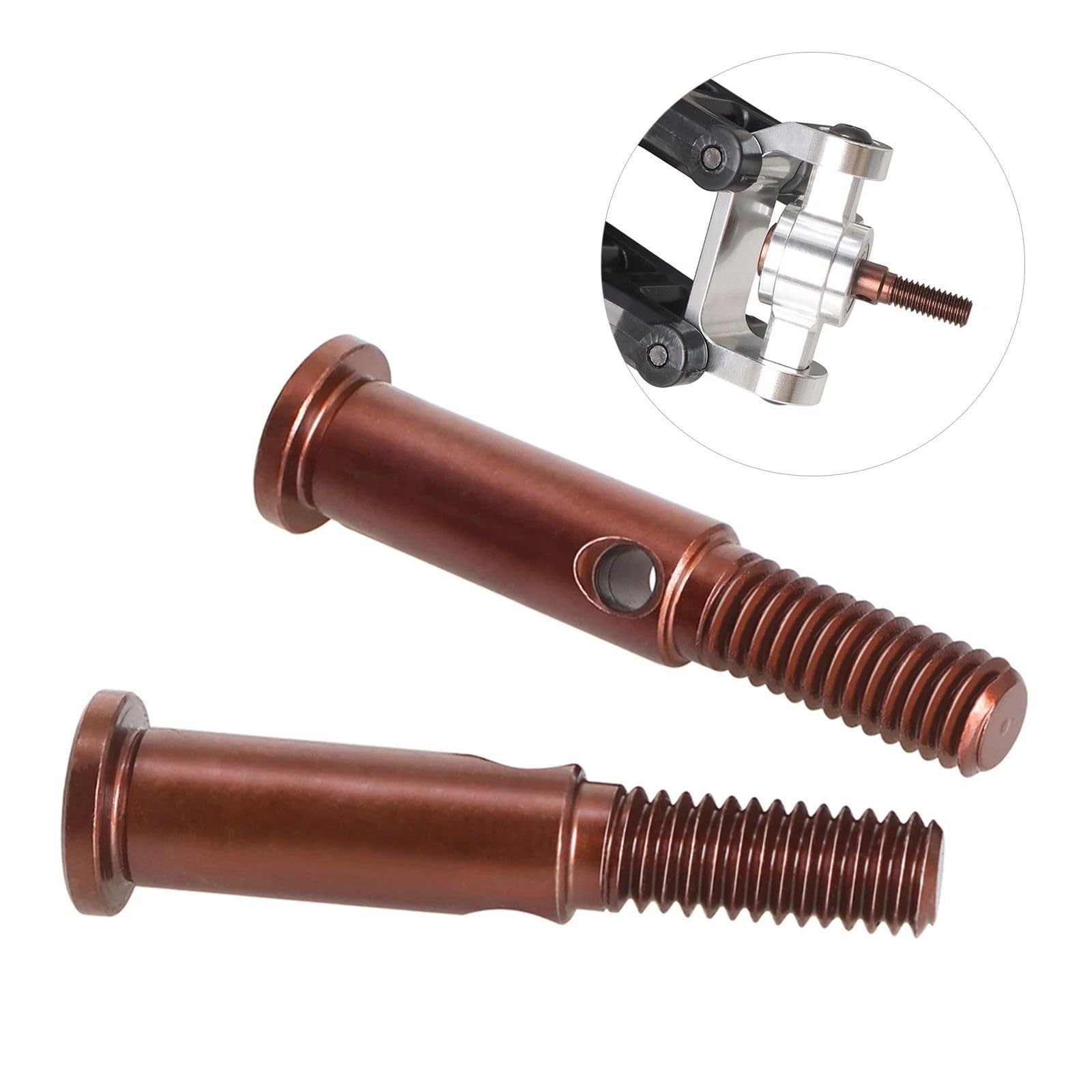 Per Tamiya Per Fighter Per NXGEN DT04 58741 Yue Elettrico 1/10 Telaio Anteriore Tazza Strumento Albero In Acciaio RC Auto Parti Di Aggiornamento Giocattoli RC