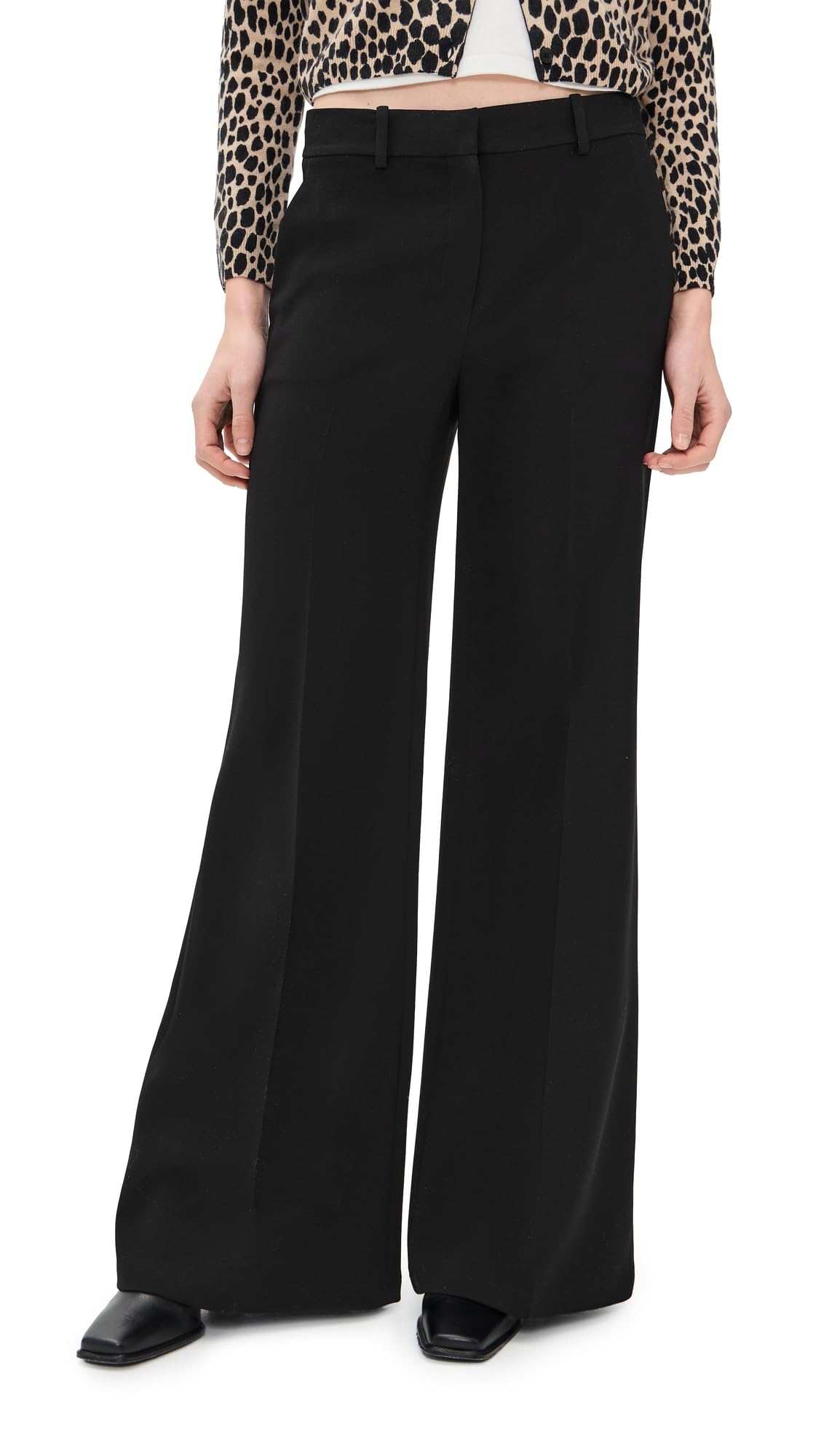 Theory Womens Fluid Flare Pants
