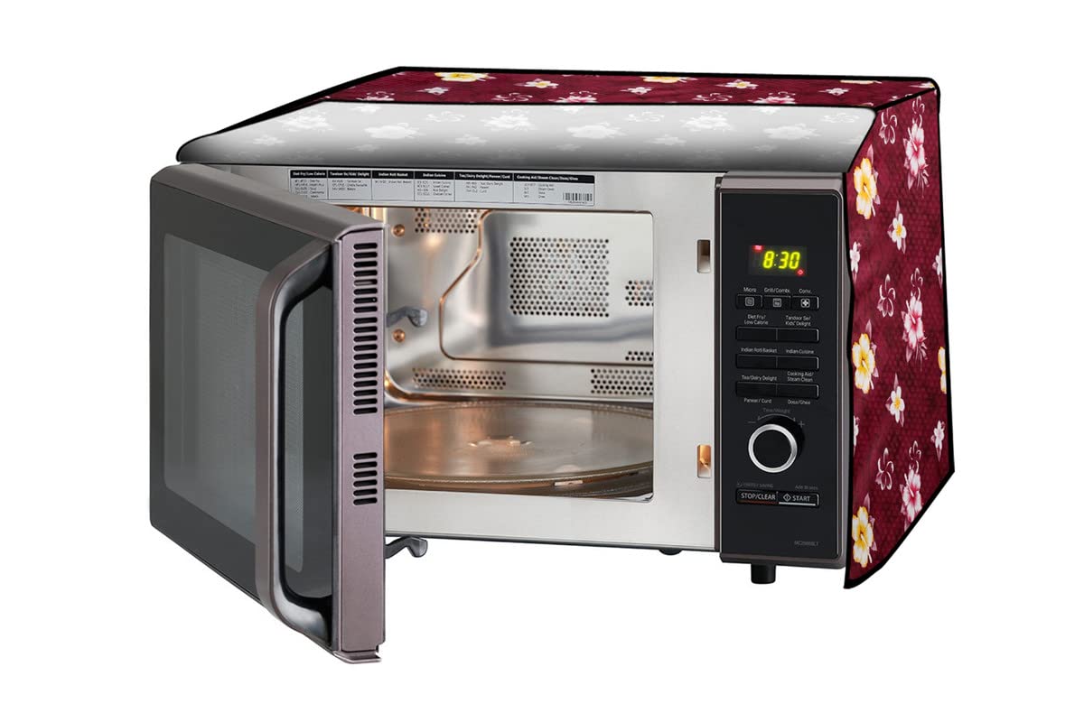 Microwave Cover for Bajaj 17L - Floral Purple -24