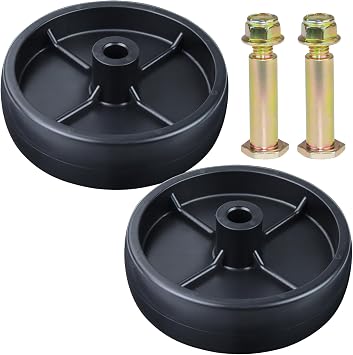2 Pack 734-0973 Wheel Replaces Cub Cadet 734-0973 Deck Wheel 7340973 734 0973 41434 for Cub Cadet LT1042 LT1045 LT1046 LT1050 XT1 LT42 XT1 LT46 LTX1045 LTX1046 LTX1050 T7800 T8200 T210 Tractor