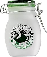 Vista 3 de Signo del zodiaco Escorpio Cuarto Oz (125ml) Frasco de almacenamiento de vidrio hermético y a prueba de olores, 3.25' (Signo de astrología Escorpio)