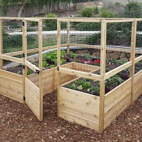 Image of Welded Wire Fencing 36 Inch x 100 Foot, 2 Inch x 3 Inch 16GA Black Hardware Cloth PVC Coated Garden Border Fencing Roll Vinyl Coating Metal Wire Mesh for Yard Vegetable Goat Protection Poultry Netting