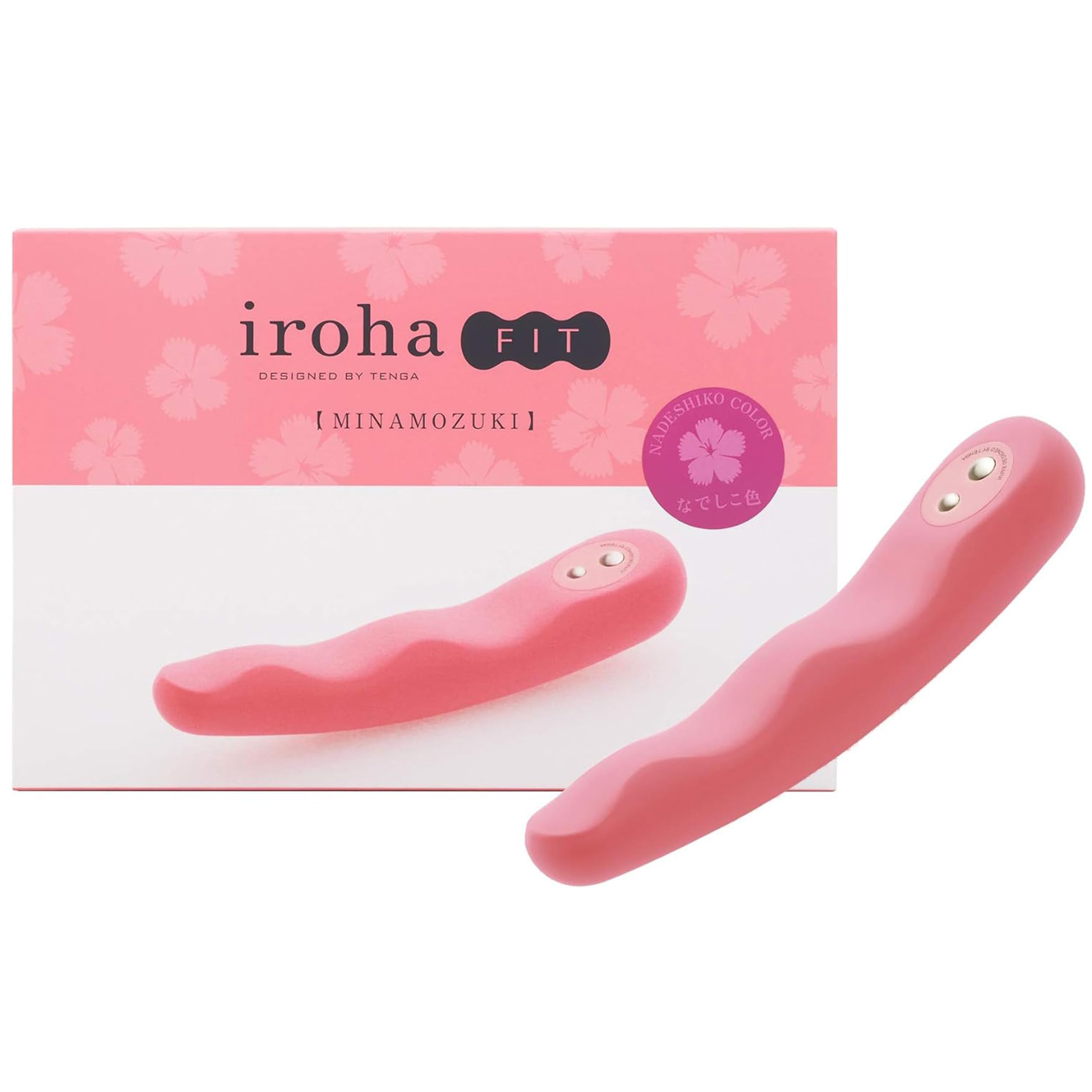 Vibrador iroha FIT Minamo para mujer, flexible, impermeable, recargable, Nadeshiko, edición rosa