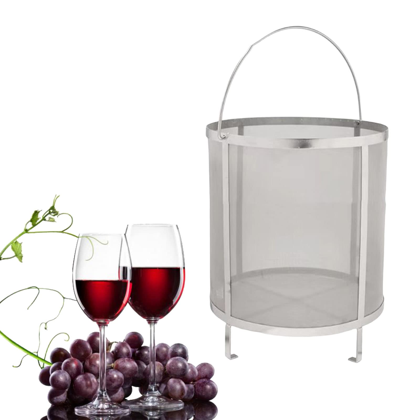 Birra Birra Secca Luppolo Filtro Colino Birra Birra Casa Filtro Cestello Filtro per Gelatina Marmellate Barile di Birra Birra tè Bollitore, 350x350mm