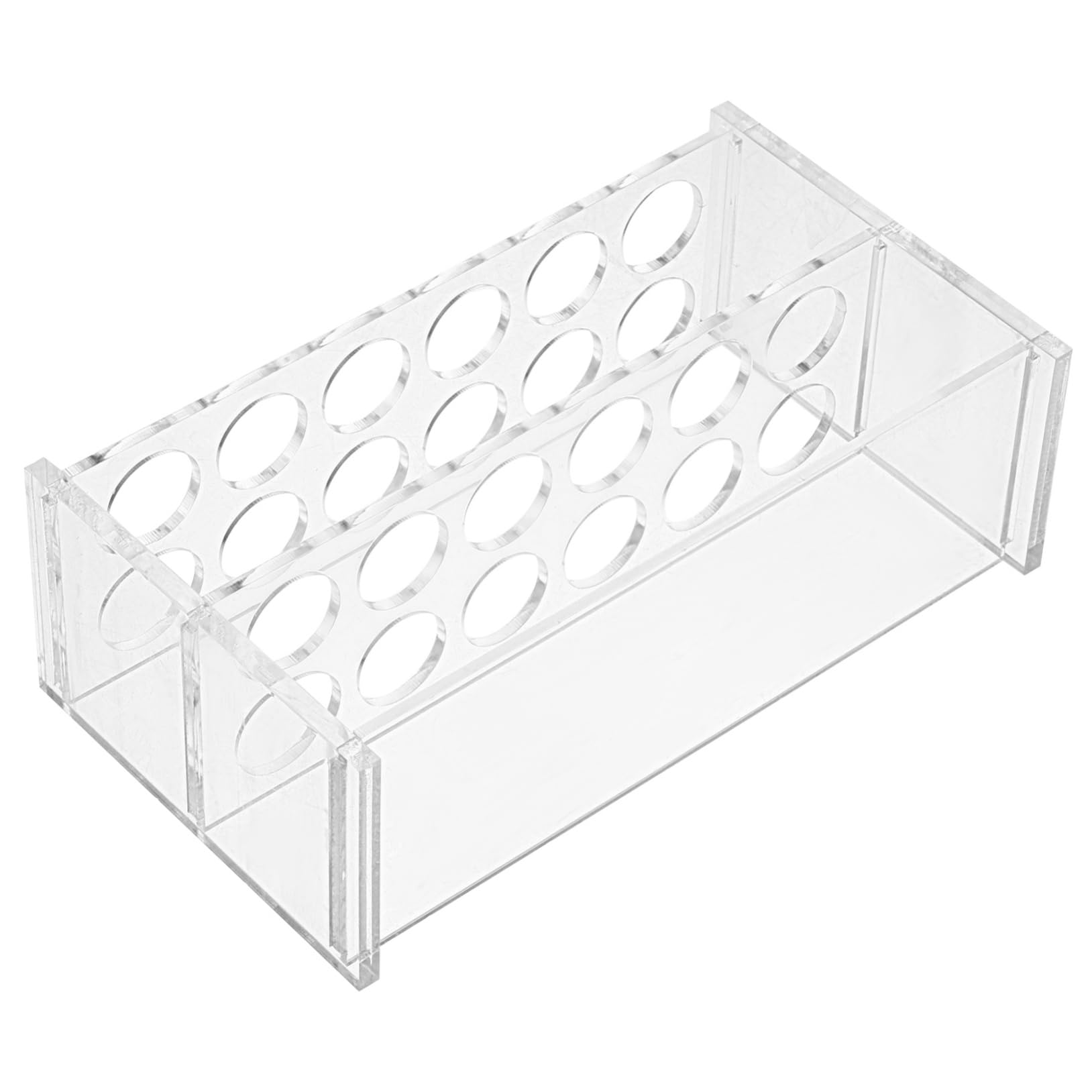 Zerodeko 4 Pezzi Portaprovette provetta provette e rack campione tubo trasparente Porta del tubo di prova supporto per provette di campionamento Supporto del tubo di prova Acrilico