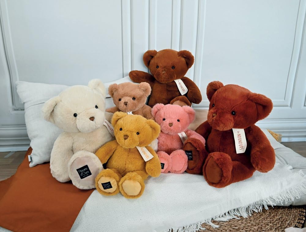 Histoire d'ours - Le Teddybär, Capuccino, 75 cm, Braun – 75 cm – Geschenk zur Geburt – HO3231