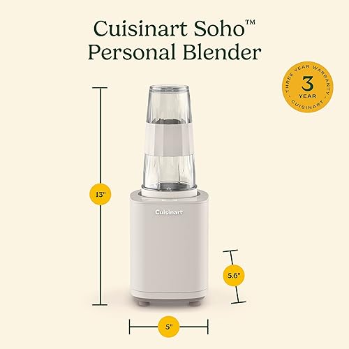 Miniatura 6 de Cuisinart Licuadora personal Soho, trufa, CPB-7TR