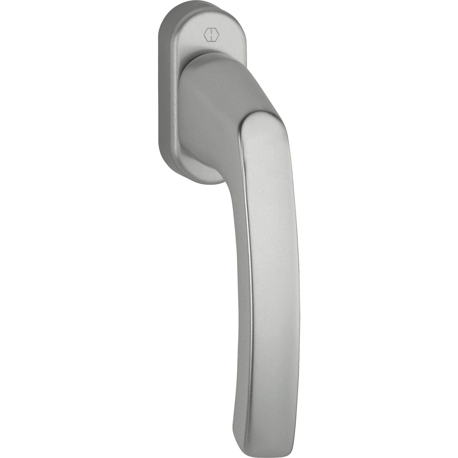 Hoppe 11780034 Window Handle with Concealed Screw 7 x 40 Stainless Steel Effect