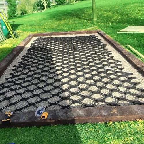 Stabilisateur de gravier durable et treillis de support de sol pour aménagement extérieur
