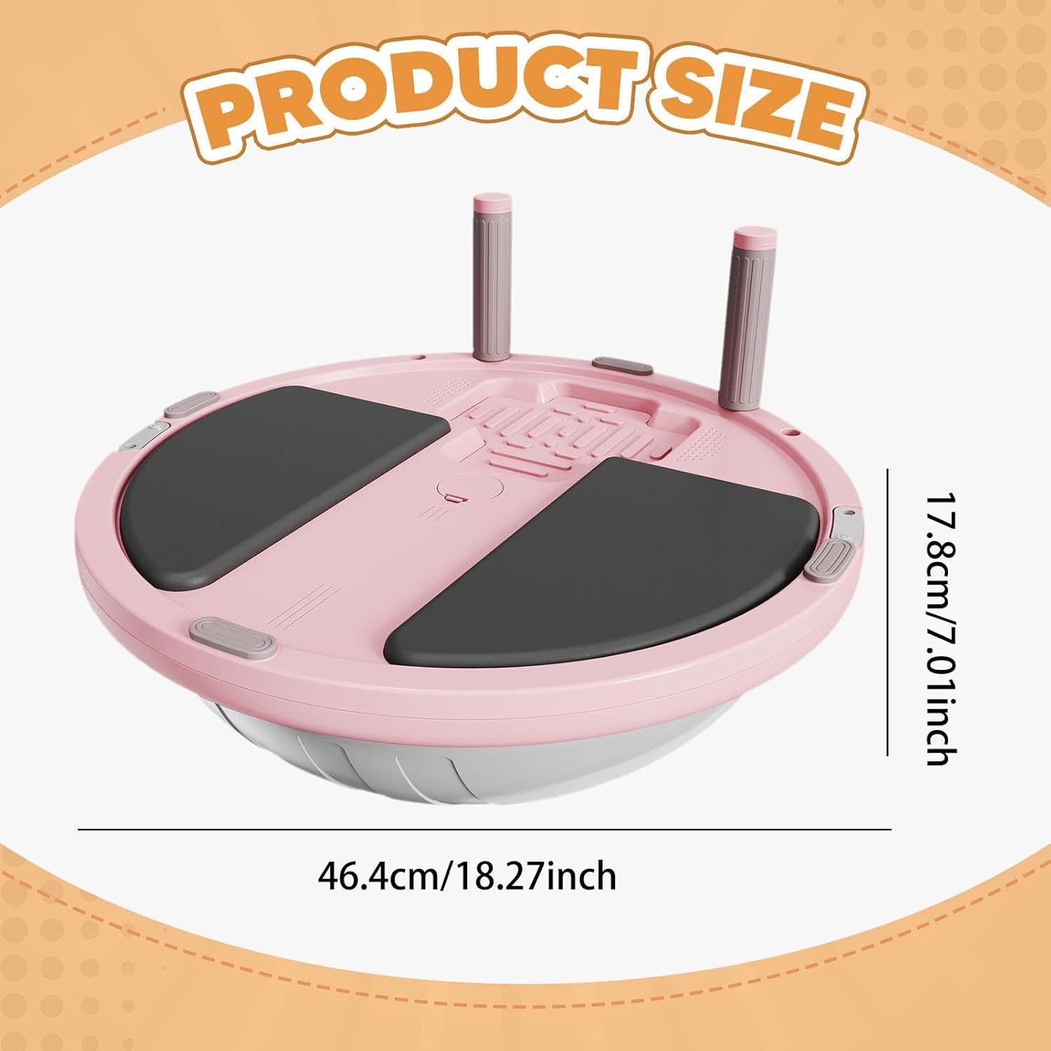 バランスボール、女性用ハーフエクササイズボール（抵抗バンド付き）、フィットネス、ピラティス、ワークアウト用バランストレーニング器具