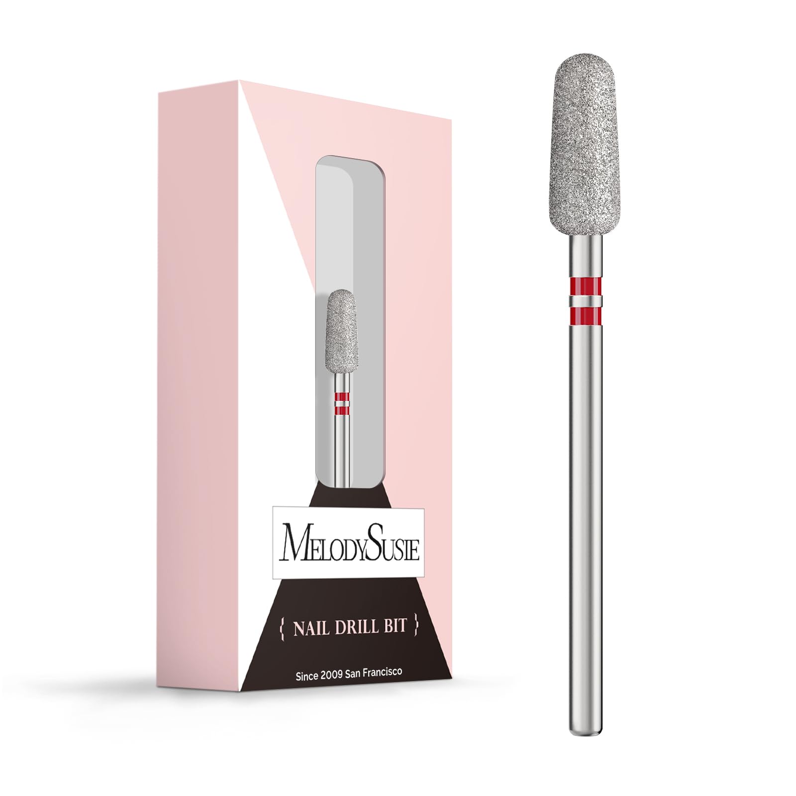 MelodySusie 5mm Round Tapered Cuticle Clean Nail Drill Bit 3/32''