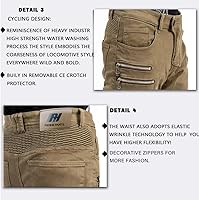 Vista 5 de LOMENG - Pantalones de motociclismo para hombre, pantalones de motocross para motocicleta, jeans de ciclismo, seguridad CE, rodilla y cadera