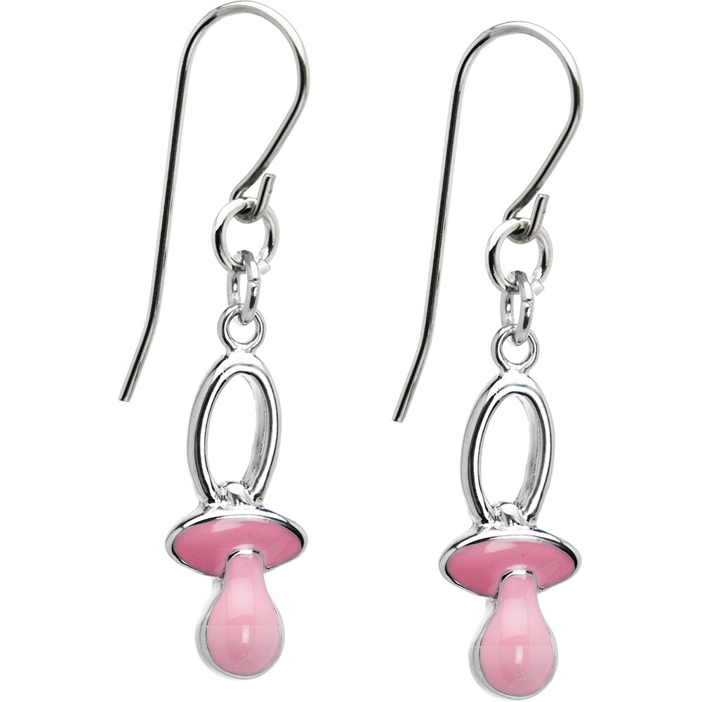 Body CandyLight Pink Pacifier Earrings