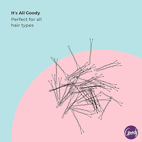 Miniatura 8 de Invisibles para el cabello Goody Styling Essentials de 2 pulgadas 60 unidades Negro