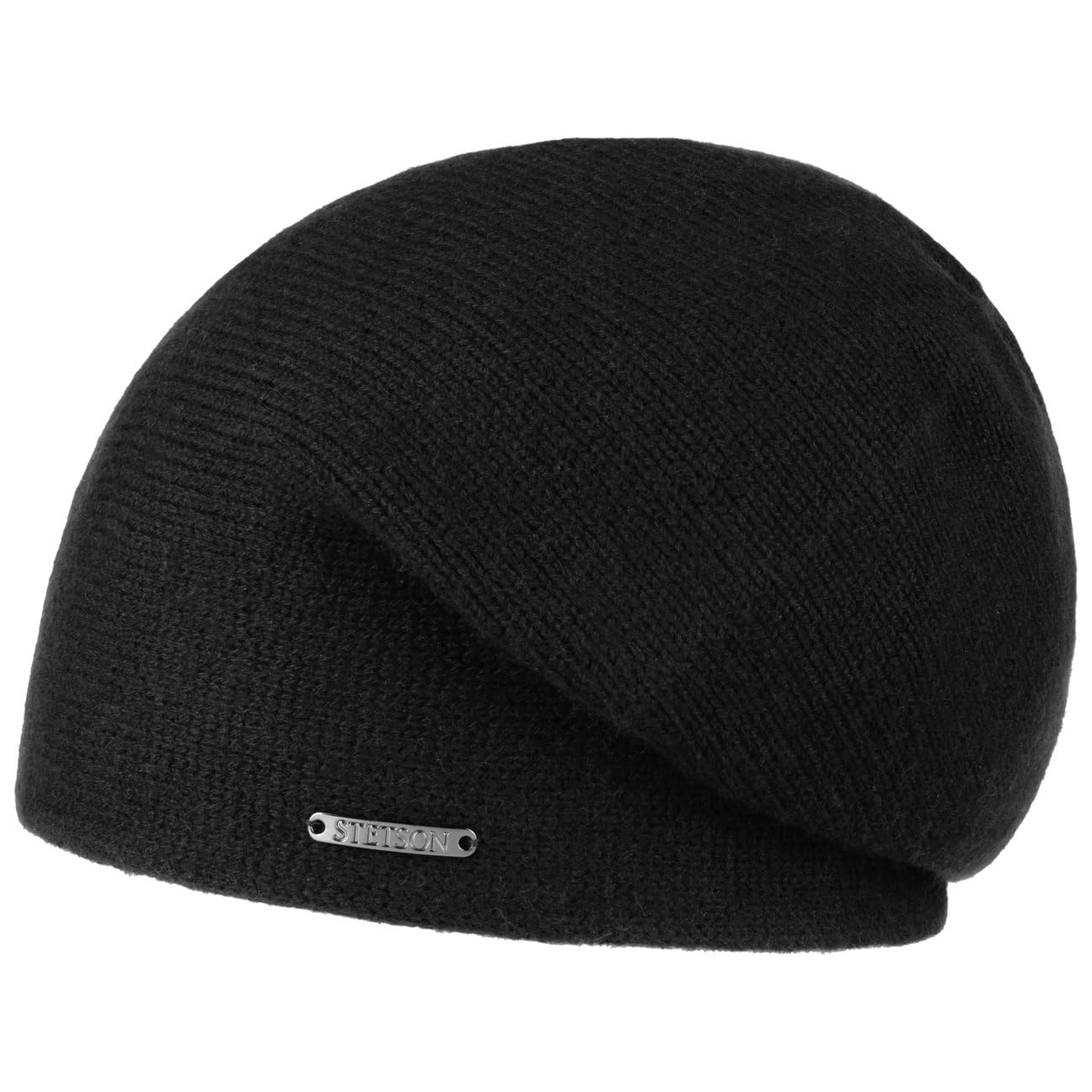 Stetson Shirley Kaschmir Strickmütze Oversize-Baske Unifarben Damen Herren Herbst Winter