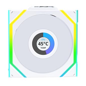 Lian Li UNI SL 120mm Wireless ARGB PWM Fan - White, 12cm, Desktop, Radiator Compatible