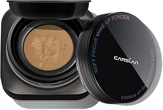 CARSLAN 1.0 Soft Focus Loose Setting Powder, Waterproof, Matte, Oil Control, Shine Free, Talc-Free Face Powder Makeup, 24H Longwear Finishing Powder, G01