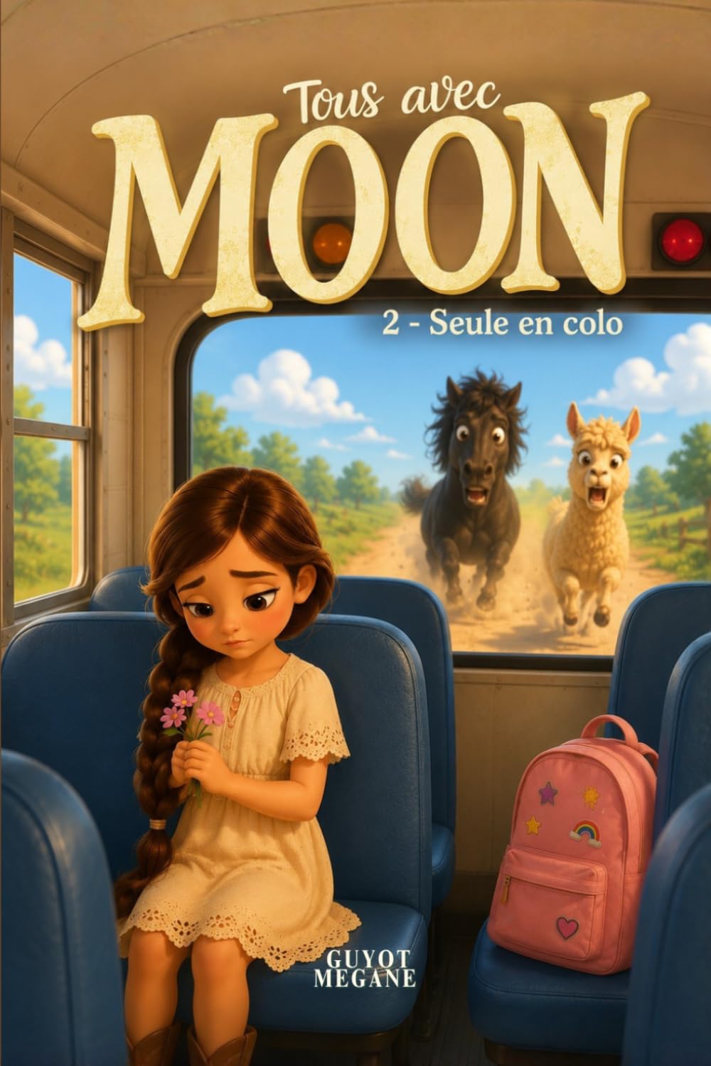 Tous avec Moon, Tome 02: Seule en colo : Roman illustré enfants 6–9 ans, humour, animaux, harcèlement, confiance et amitié