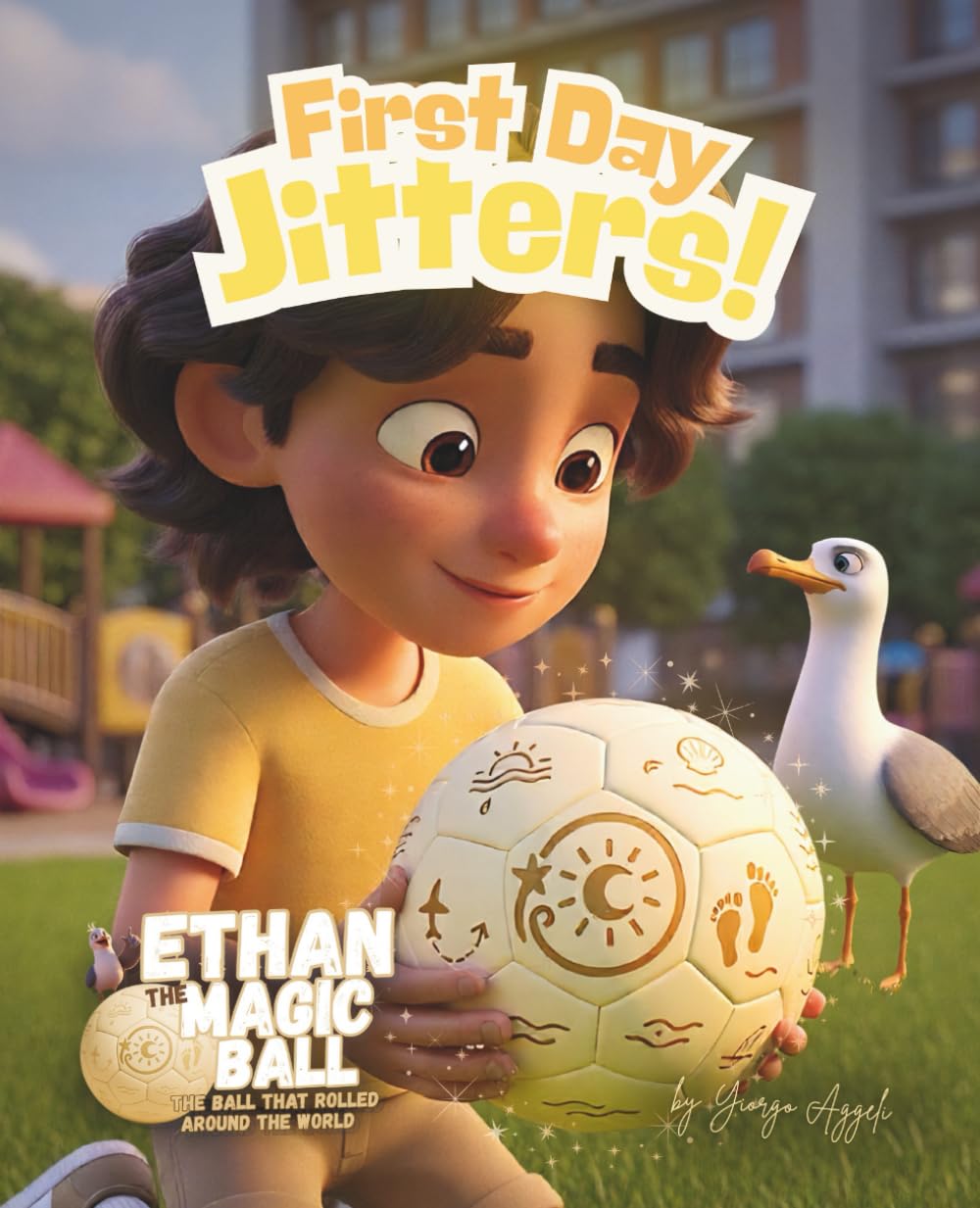 Ethan, magiczna piłka: Nerwy pierwszego dnia: Ciepła opowieść obrazkowa o pierwszym dniu w szkole, przyjaźni i poczuciu przynależności (Ethan, Magiczna Piłka – Seria Pierwsza Podróż)