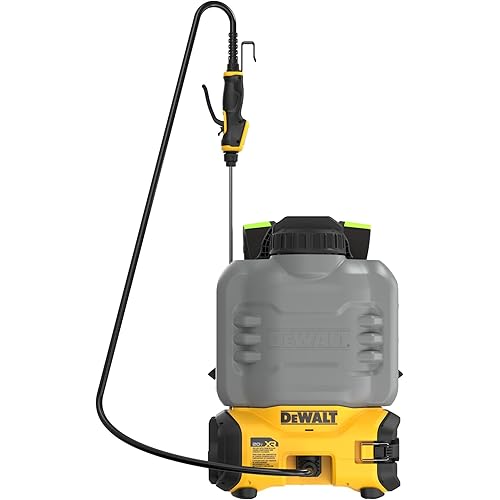 DEWALT 20V MAX XR High Capacity Concrete Chemical Sprayer, 4-Gallon Tank, 150 PSI, 6 Nozzles, 10-Speed Flow Control, Tool Connect Ready, Backpack Straps, Battery & Charger Not Included (DCCS1100GH1)
